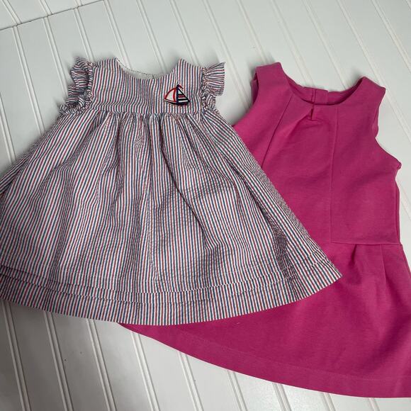Baby Gap Girls Sleeveless Crew Neck Midi Dress Bundle of 2 Size 12-18 Months - Picture 1 of 9